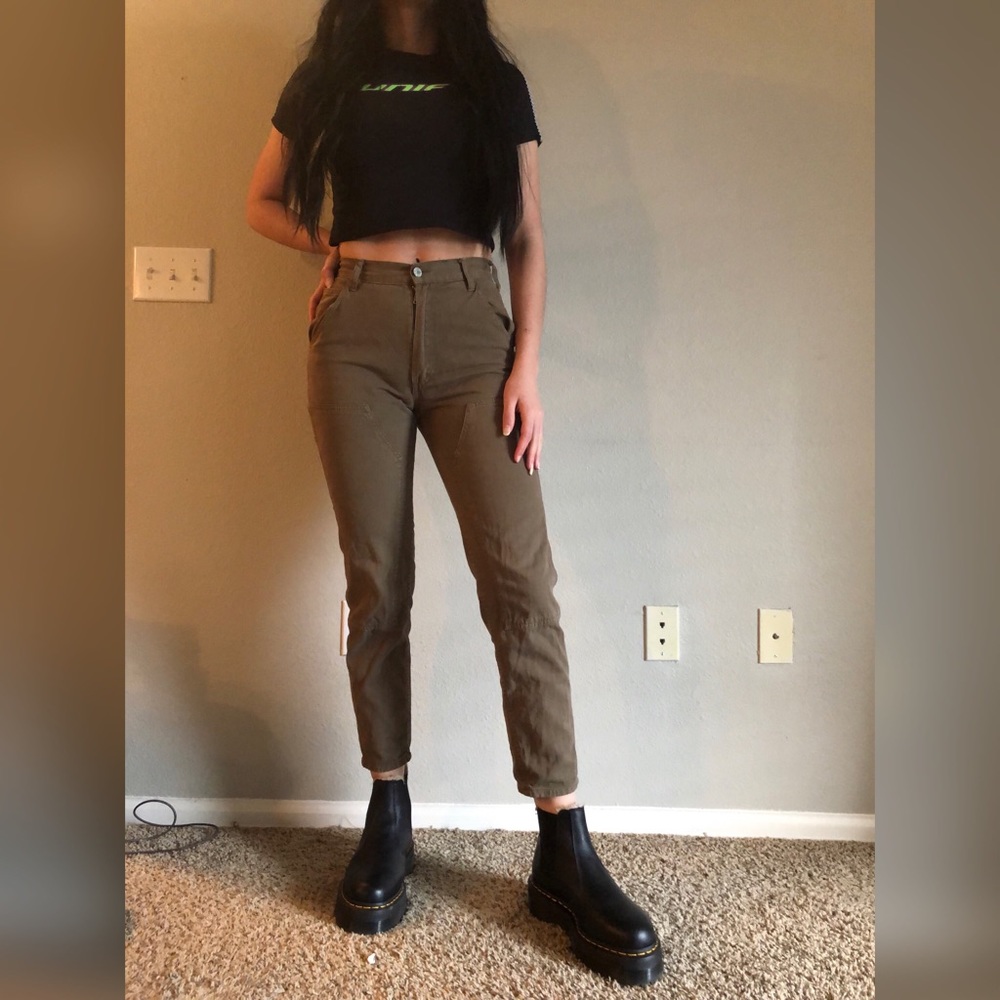 Brandy Melville Jane cargo pants green olive S